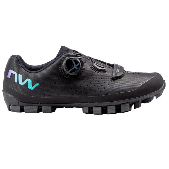 Northwave Hammer Plus Women MTB Shoes Black/Iridescent 40