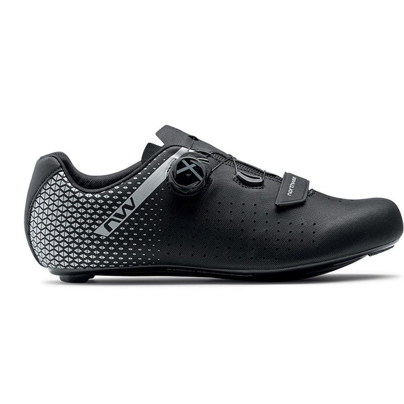 Northwave Core Plus 2 Wide Road Shoes Black/Silver 40