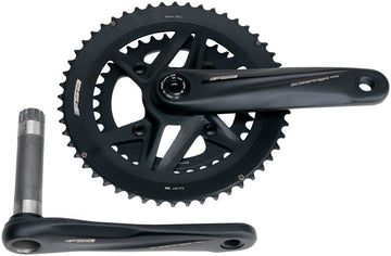 Full Speed Ahead Gossamer Pro 2x Crankset - 170mm 52/36t For Shimano 12-Speed HG+ DM/90 BCD MegaExo Spindle BLK