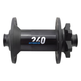 DT Swiss 240 Hybrid Front Hub - 15 x 110mm 6-Bolt Black 32H