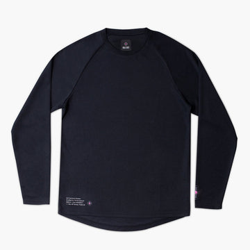 Long Sleeve Mountain Bike Jersey - Black - S