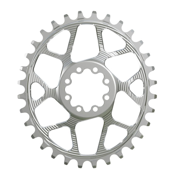 Works Components Oval Chainring SRAM 8-Bolt 32T Boost 3mm Slv