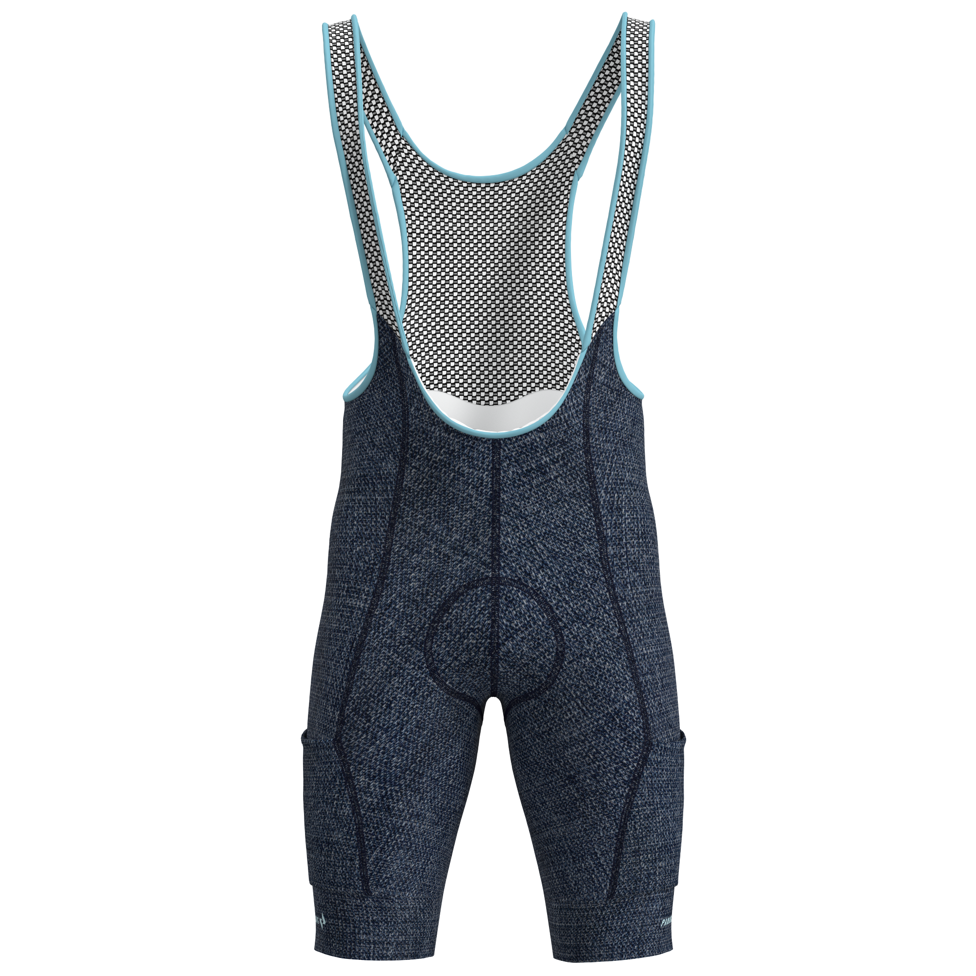 Panache W's Cargo Pocket Bib Short - Denim
