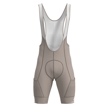 Panache Women's Cargo Pocket Bib Short - Khaki Grey
