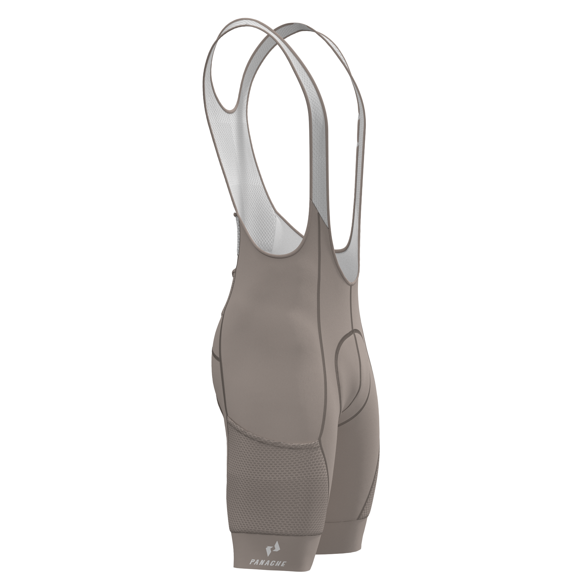 Panache Women's Cargo Pocket Bib Short - Khaki Grey - 0