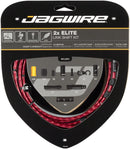 Jagwire 2x Elite Link Shift Cable Kit SRAM/Shimano Polished Ultra-Slick Cables Red