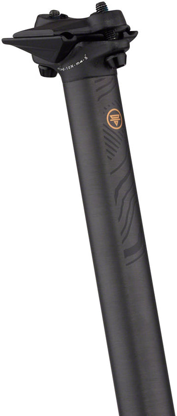 Teravail Stratum Carbon Seatpost - 27.2 x 400mm 0mm Offset Black