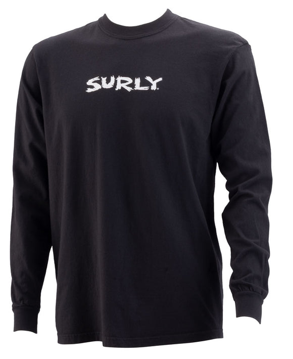 Surly Scratchy Logo Long Sleeve T-Shirt - Unisex Black 2X-Large