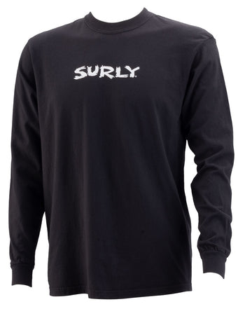 Surly Scratchy Logo Long Sleeve T-Shirt - Unisex Black Large