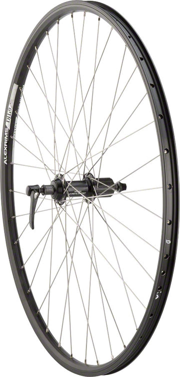 Quality Wheels Shimano/DH19 Rear Wheel - 700 QR x 135mm Rim Brake HG 10 BLK Clincher 36H