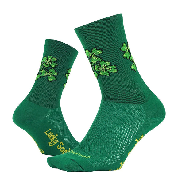 DeFeet Aireator 6" Lucky Socks 12+ Green