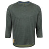 Men's Canyon Merino 3/4 Sleeve Jersey - CAMP GREEN HEATHER / XXL