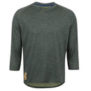 Men's Canyon Merino 3/4 Sleeve Jersey - CAMP GREEN HEATHER / XXL