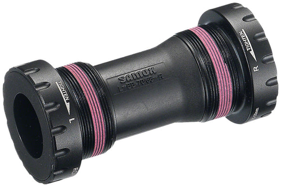 Samox English Bottom Bracket - English BSA 68/73mm For 24mm Spindle External BLK