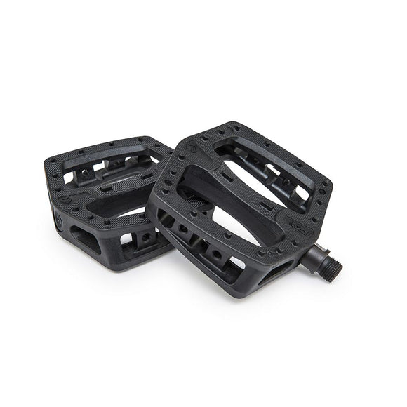Eclat Plaza Platform Pedals Body: Nylon Spindle: Cr-Mo 9/16'' Black Pair