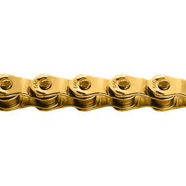 KMC HL1 Narrow Chain - Single Speed 3/32" 100 Links Half Link Chain Gold