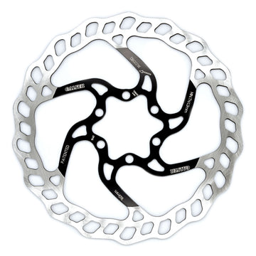 Galfer 160mm Rotor 6-Bolt  1.8mm Black/Silver
