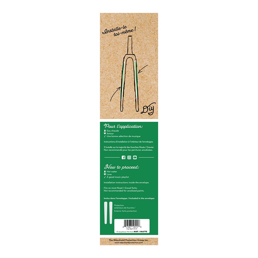 Bikeshield Protection Road/Gravel Fork Matte