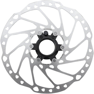 Shimano STEPS RT-EM600-M Disc Brake Rotor Integrated Speed Sensor Magnet - 203mm Center Lock For eBike Silver