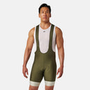 Men's Attack Bib Shorts - OLIVE NIGHT/LINT / S