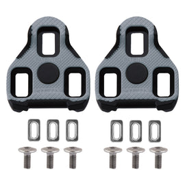 Exustar Look Keo Compatible Road Cleats  Black/Grey Look Keo 0° Fixed