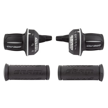 SRAM MRX Comp Shifter Set 7 Speed Rear Microfriction Front Includes Stationary Grips