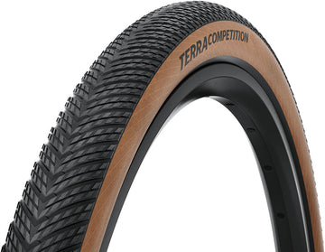 Continental Terra Competition Tire - 700 x 35 Tubeless Folding BLK/Transparent Grip Trail Casing E25