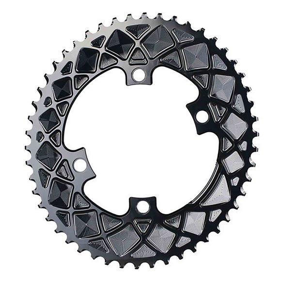 absoluteBLACK Premium Oval Road Chainring 4x110BCD 50T - Black
