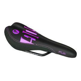 SDG Fly Jr Saddle Steel Rails - Blk/Purple
