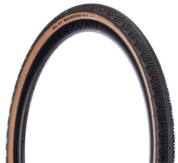 Teravail Washburn Tire - 700 x 45 Tubeless Folding Tan Durable Fast Compound