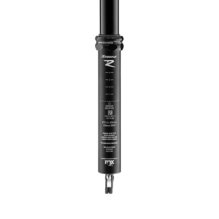RaceFace Turbine SL Dropper Seatpost  - 30.9 100mm Travel Black
