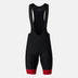 Men's Attack Bib Shorts - BLACK/RED DAHLIA / S
