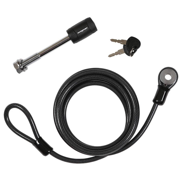 Swagman Locking Threaded Hitch Pin 5/8" Plus 7.5' Cable