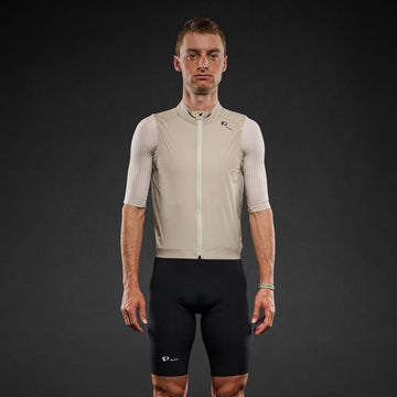Men's Pi PRO/BLACK Wind Vest - FEATHER GREY / XS