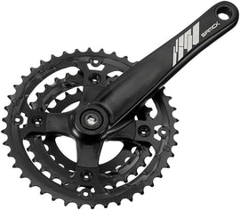 Samox AF26 Crankset - 170mm 9-Speed 44/32/22t 104/64 BCD JIS Square Taper Spindle Interface Spindle Bolts Sold Separate BLK