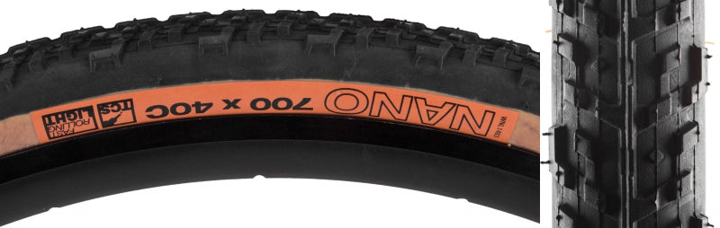WTB Nano Tire 700x40C Folding Tubeless Ready Dual DNA 60TPI Tanwall