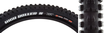 Maxxis High Roller II Tire 29''x2.50 Folding Tubeless Ready 3C Maxx Terra Double Down Wide Trail 120x2TPI Black
