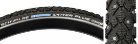 Schwalbe Marathon Winter Plus Tire 26''x1.75 Wire Clincher Winter SmartGuard 67TPI Black