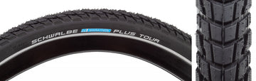 Schwalbe Marathon Plus Tour Tire - 700 x 35 Clincher Wire BLK/Reflective Performance Line SmartGuard Addix E-50