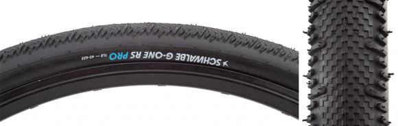 Schwalbe G-One RS Tire - 700 x 45 Tubeless Folding BLK Evolution Line Pro Addix Race
