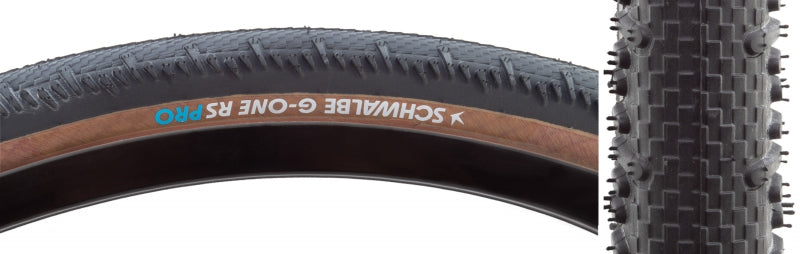 Schwalbe G-One RS Tire - 700 x 50 Tubeless Folding BLK/Transparent Evolution Line Pro Addix Race