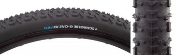 Schwalbe G-One RX Tire - 700 x 50 Tubeless Folding BLK Evolution Line Pro Addix Race