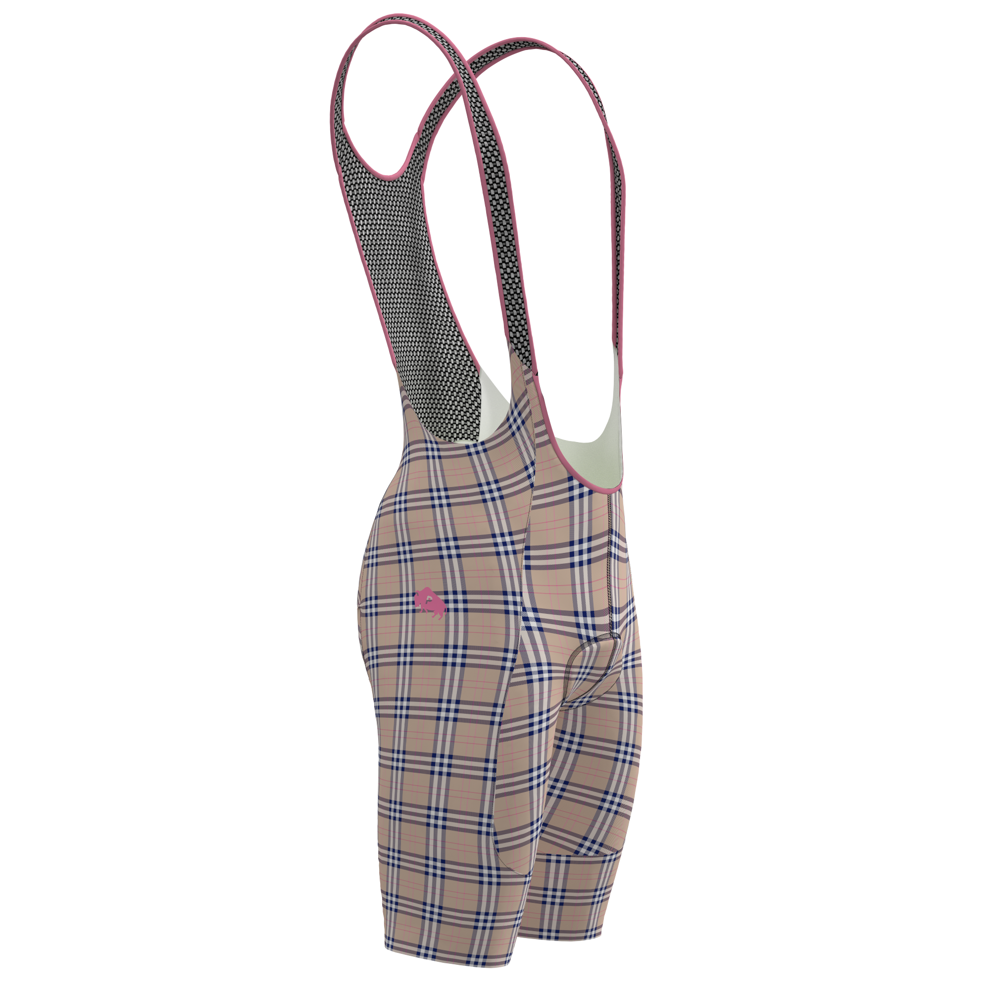 Panache Women's WT Bib Short - Tan Plaid - 0