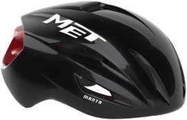 MET Manta Helmet - Black/Red Glossy Large