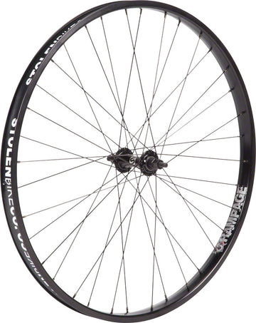 Stolen Rampage Front Wheel - 26" 3/8" x 100mm Rim Brake Black Clincher