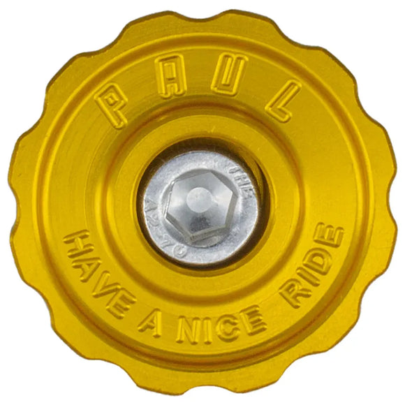 Paul Components The Rook 5mm Aluminum Top Cap Gold