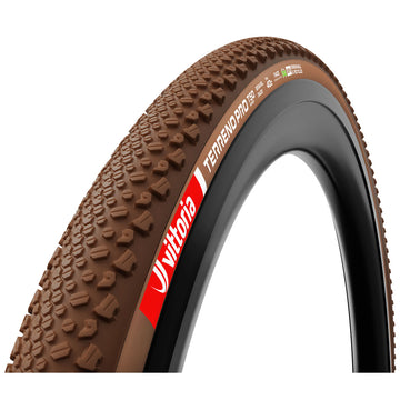 Vittoria Terreno Pro T50 Mixed Tire - 700 x 35 Tubeless Folding BLK/Brown Eco Gravel Race
