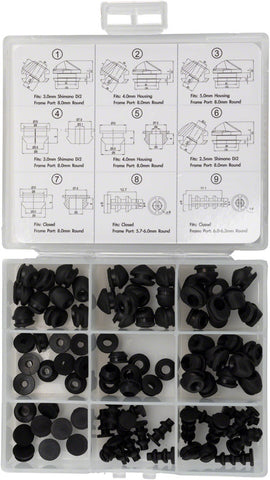 Jagwire Frame Plug Combo Box for Housing Di2 and Closed-Type