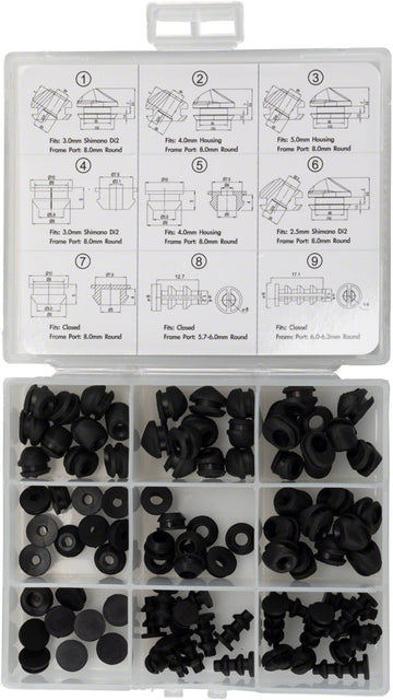 Jagwire Frame Plug Combo Box for Housing Di2 and Closed-Type