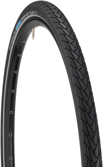 Schwalbe Marathon Plus Tire - 26 x 1 3/8 Clincher Wire BLK/Reflective Performance Line